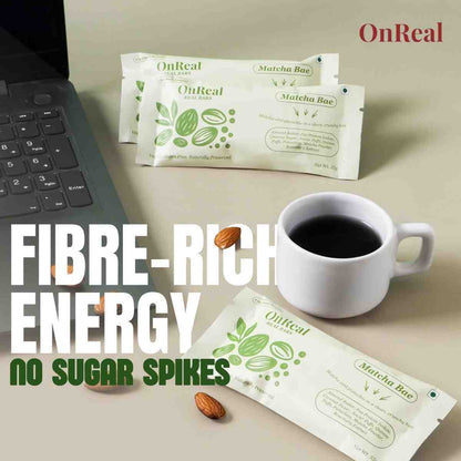 OnReal Matcha Bae Plant-Based Protein Bars (Pack of 3 x 55g Each) | 15g Protein, No Refined Sugar, High Fiber | Almond Butter, Pistachios & Matcha | Vegan, Gluten-Free | Clean Label Snack