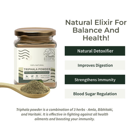 Ecotyl Triphala Powder | Triphala Churna | 100g