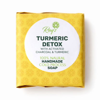 Turmeric Detox Soap | Oily, acne-prone, and dull skin | Scented with essential oils | Moisturizing, Handmade 120gm