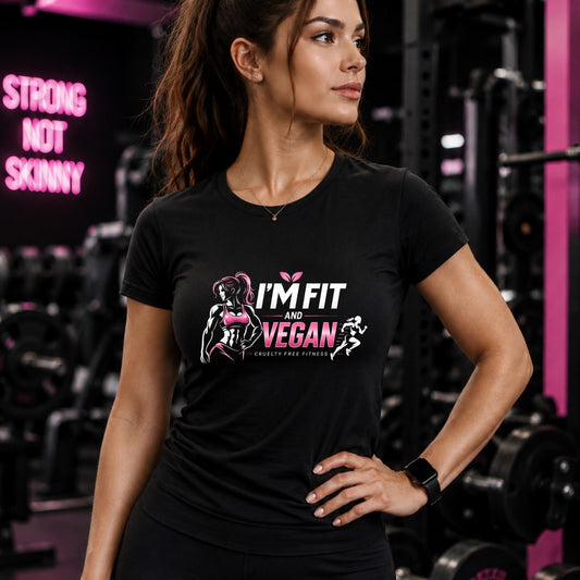 T-shirt | I Am Fit and Vegan (Women)