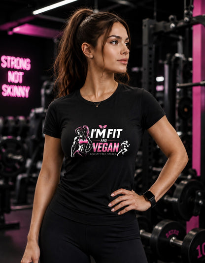 T-shirt | I Am Fit and Vegan (Women)