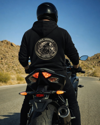 Unisex Hoodies | Save animals, Ride Free