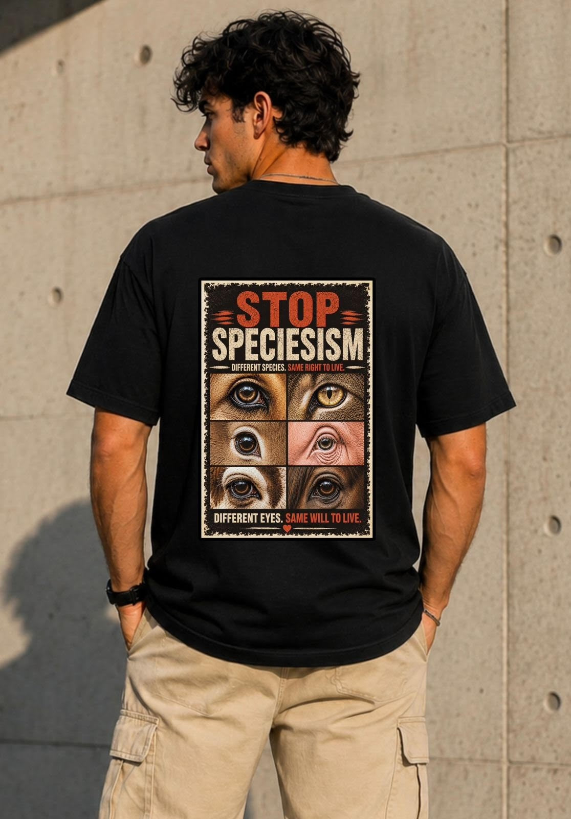 T-shirt | Stop Speciesism -  Different Eyes