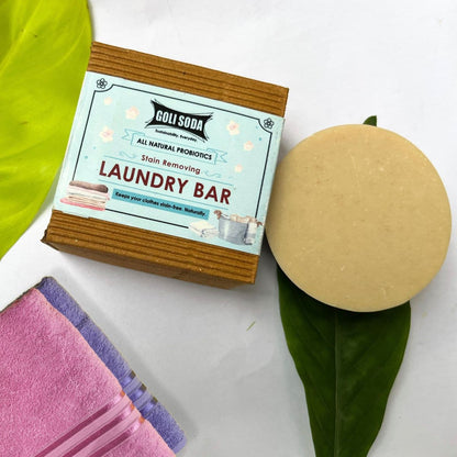 Goli Soda All Natural Probiotics Stain Removing Laundry Bar (Pack Of 1)