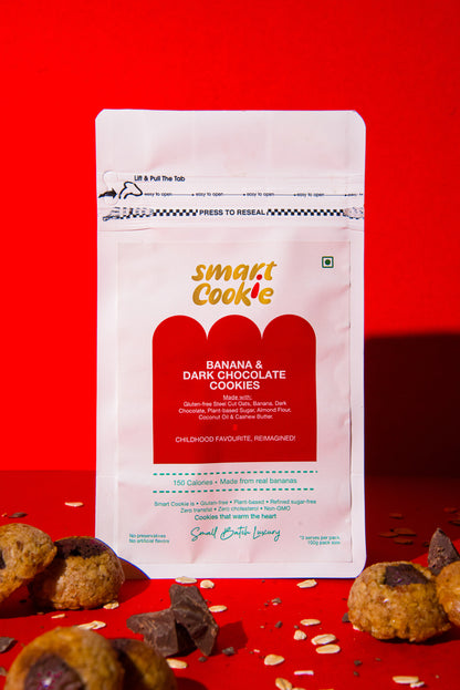 Banana Dark Chocolate Cookies