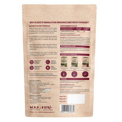 Vlado’s Himalayan Organics Wheatgrass Powder | Natural & Organic | 100g