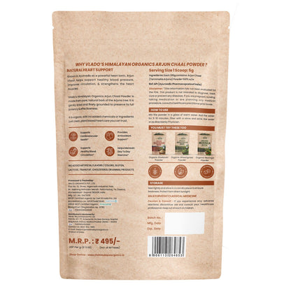 Vlado’s Himalayan Organics Arjun Chaal Powder | Natural & Organic | 500g