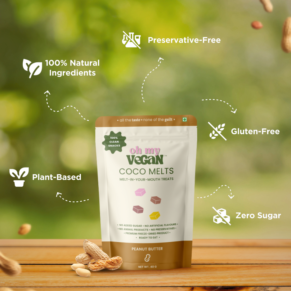 Oh My Vegan | Peanut Butter Coco Melts