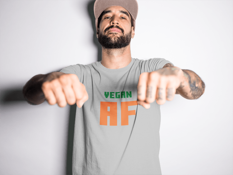 Vegan AF (male/unisex-vd-t-shirt)