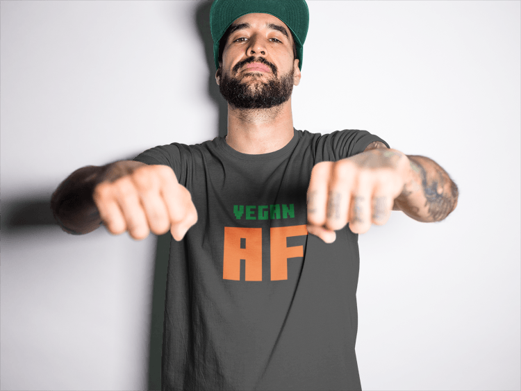 Vegan AF (male/unisex-vd-t-shirt)