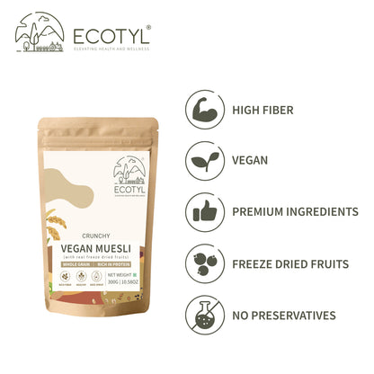 Ecotyl Vegan Muesli | Freeze Dried Fruits | Nuts Mix | 300g