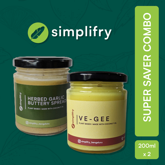 Simplifry Super Saver combo of Ve-gee and Herbed Garlic Buttery Spread