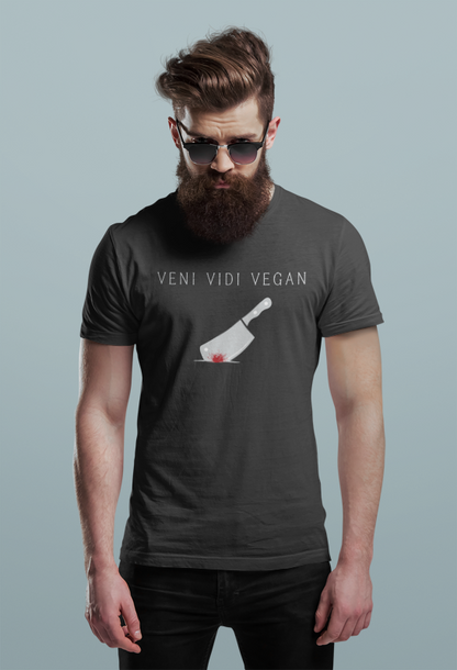 Veni Vidi Vegan (male/unisex-vd-t-shirt)