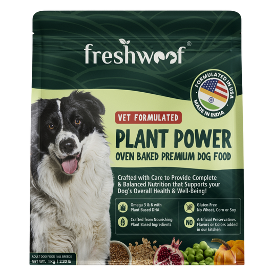 Freshwoof Plant Power Hypoallergenic Baked Dog Food, 1kg