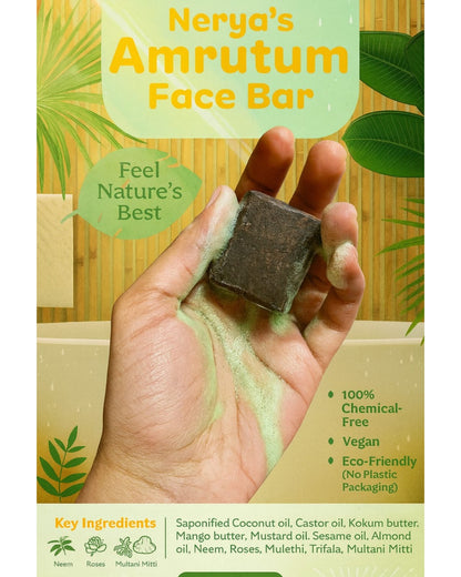 Nerya Amrutum Face wash Bar (Pack of 2) - 22 g each