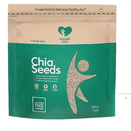 NOURISH YOU Raw Authentic White Chia Seeds (150g)