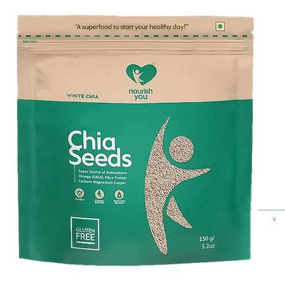 NOURISH YOU Raw Authentic White Chia Seeds (150g)