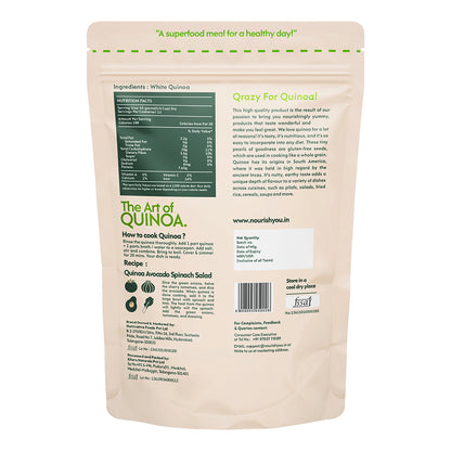 NOURISH YOU  WHITE QUINOA 500Gms