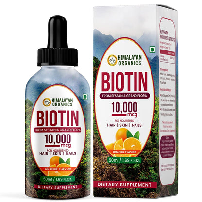Himalayan Organics Liquid Biotin 10000mcg Drops 50 ml