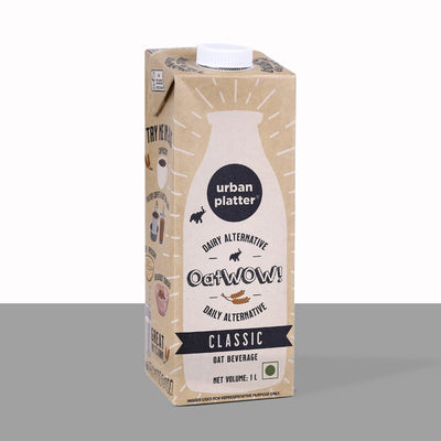 Urban Platter OatWOW Classic Oat Beverage, 1 Litre [Plant-based Dairy Alternative]