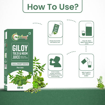 Nutriorg Giloy with Neem Tulsi  Juice 500 ml