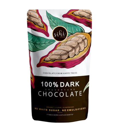 Sihi Chocolaterie 100% Dark Chocolate Bar, 150gm