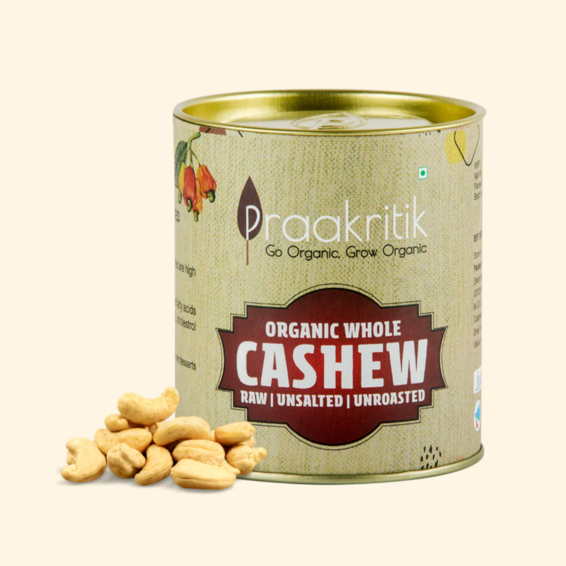 Praakritik Organic Whole Cashew (200g)
