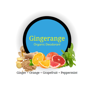Rustic Art Gingerange Organic Deodorant Balm with Vitamin E (12g)