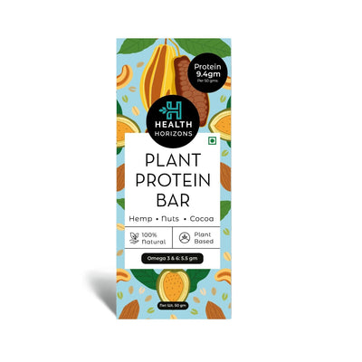 Health Horizons Choco Hemp Protein Bar 50 g (Pack of 6)