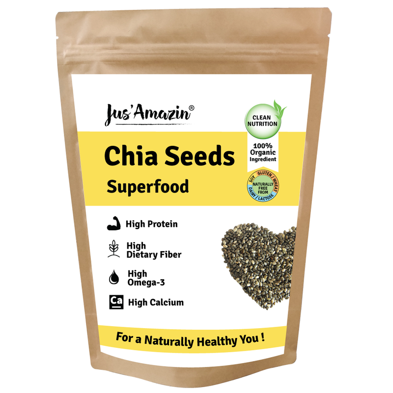 Jus Amazin Organic Chia Seeds (250g)