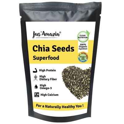Jus Amazin Organic Chia Seeds (100g)