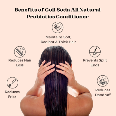 Goli Soda All Natural Probiotics Hair Conditioner For Healthy & Voluminous Hair 130 g