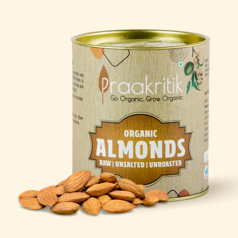 Praakritik Organic Almonds California 200 G