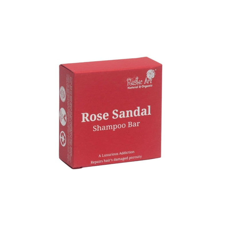 Rustic Art Rose Sandal Shampoo Bar 75g
