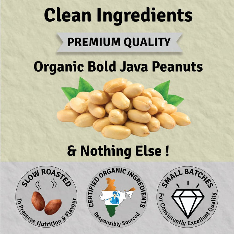 Jus Amazin Creamy Organic Peanut Butter - Unsweetened (1kg)