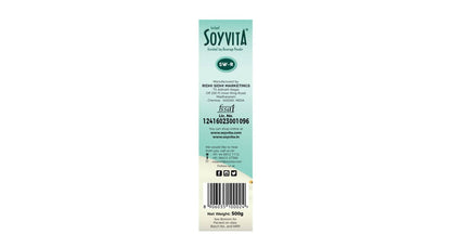 Soyvita - Sweetened Regular Malt | Lactose Free | Enriched Soy Beverage Powder | Serves-15 (500 Gms)