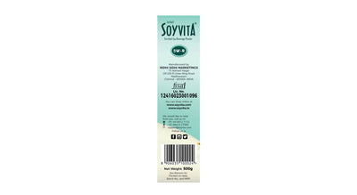 Soyvita - Sweetened Regular Malt | Lactose Free | Enriched Soy Beverage Powder | Serves-15 (500 Gms)