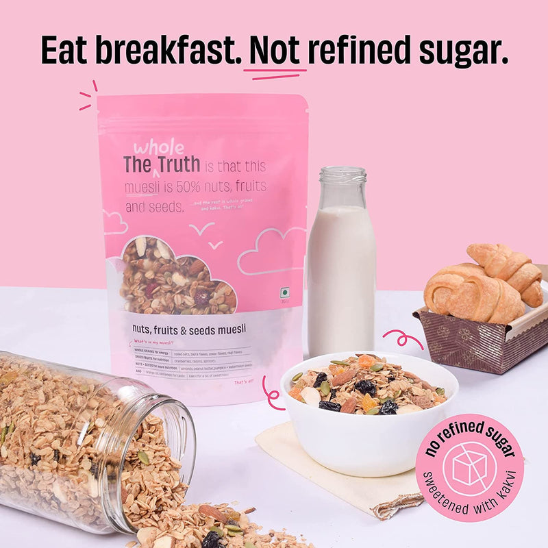 The Whole Truth - Breakfast Muesli Nuts, Fruits and Seeds - 750g