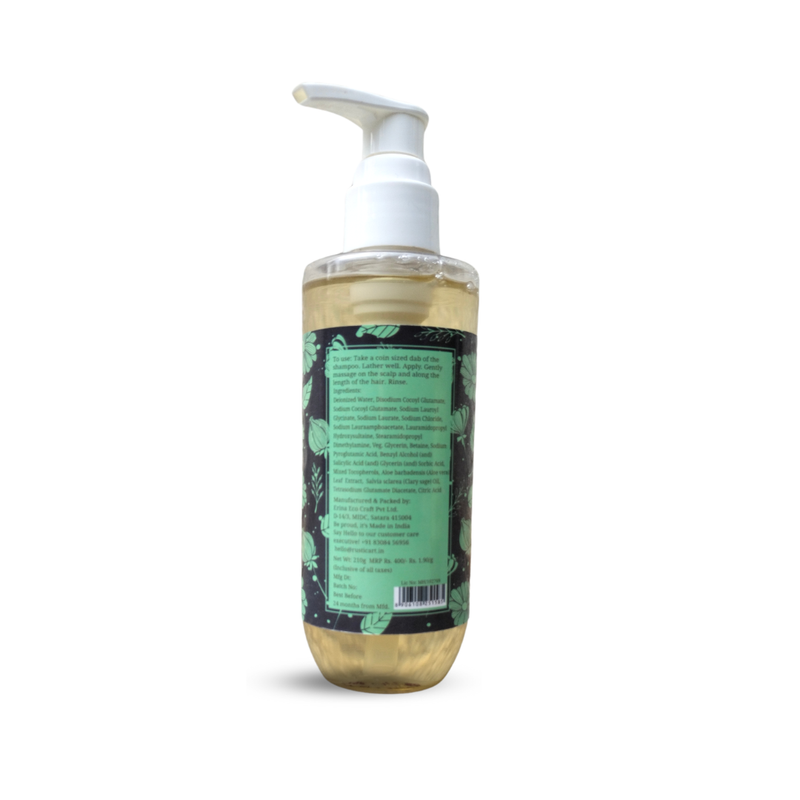 Rustic Art Biodegradable Aloe Clary Sage Shampoo 210g