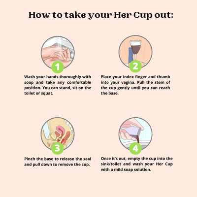 Goli Soda Her Cup Reusable Menstrual Cup for Women - Regular Size