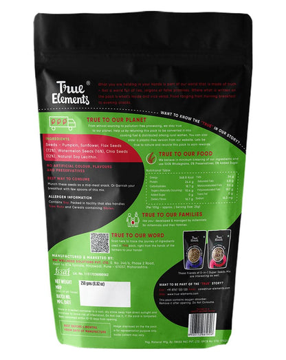 True Elements 5-in-1 Super Seeds Mix - plant based Dukan