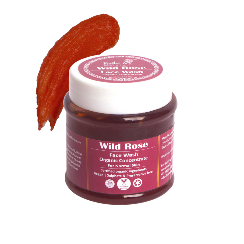 Rustic Art Wild Rose Face Wash Concentrate (125gm)