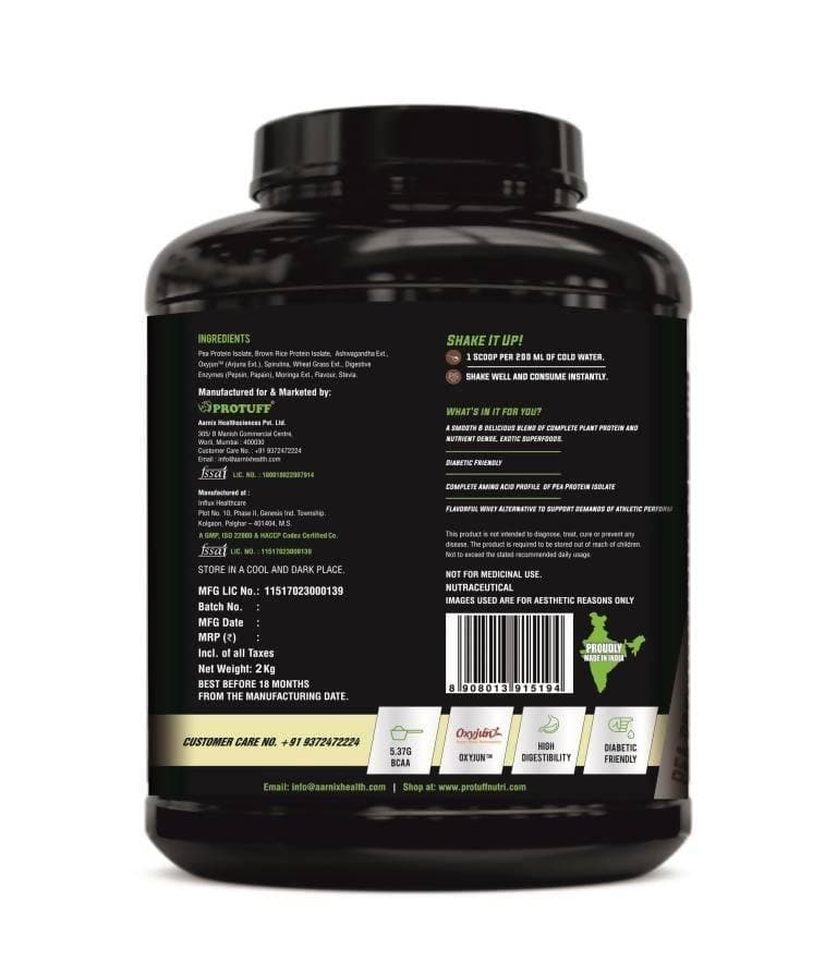Protuff Plant Protein Post Workout_2 kgs - Vegan Dukan