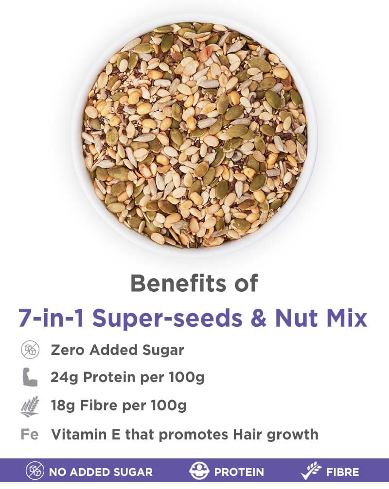 True Elements 7-in-1 Super Seeds And Nut Mix - plant based Dukan
