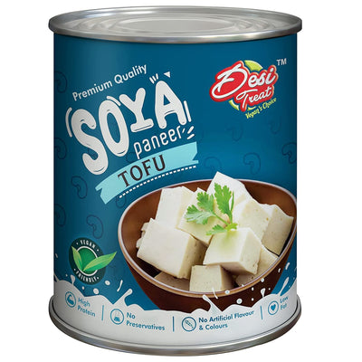 Desi Treat Soya Tofu, (with brine), 800gm (Drained weight 500gm)