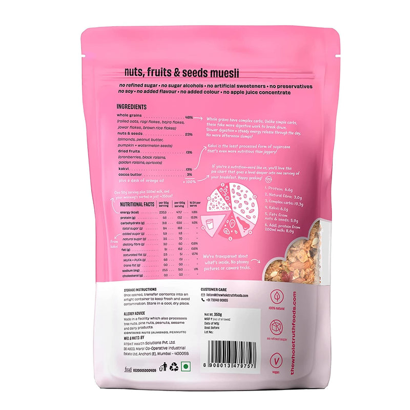 The Whole Truth - Breakfast Muesli Nuts, Fruits and Seeds - 750g