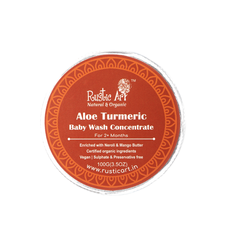 Aloe Turmeric Baby Wash Concentrate (100gm) | Organic, Vegan