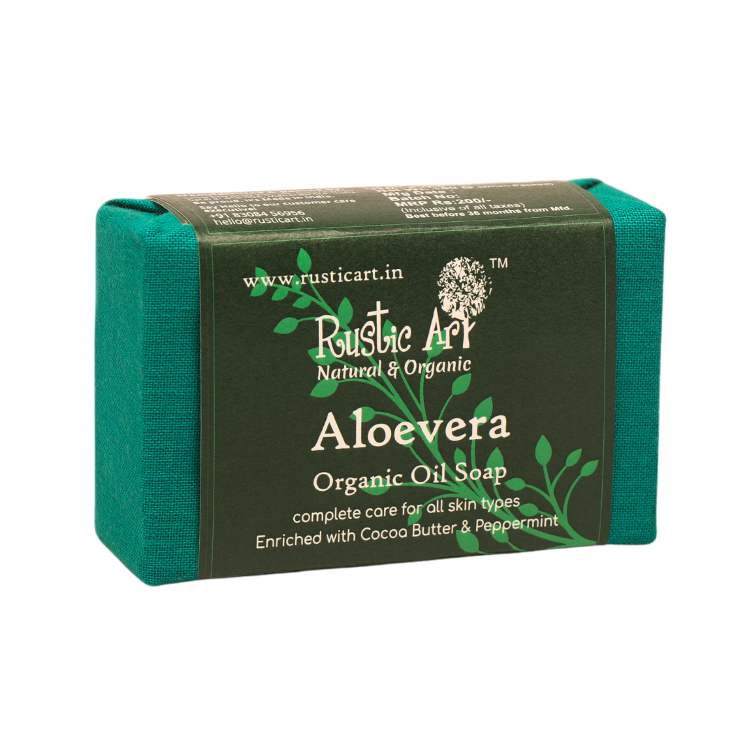 Aloevera Soap (100gm) | Organic, Vegan