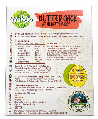 Wakao Butter Jack 300g - plant based Dukan