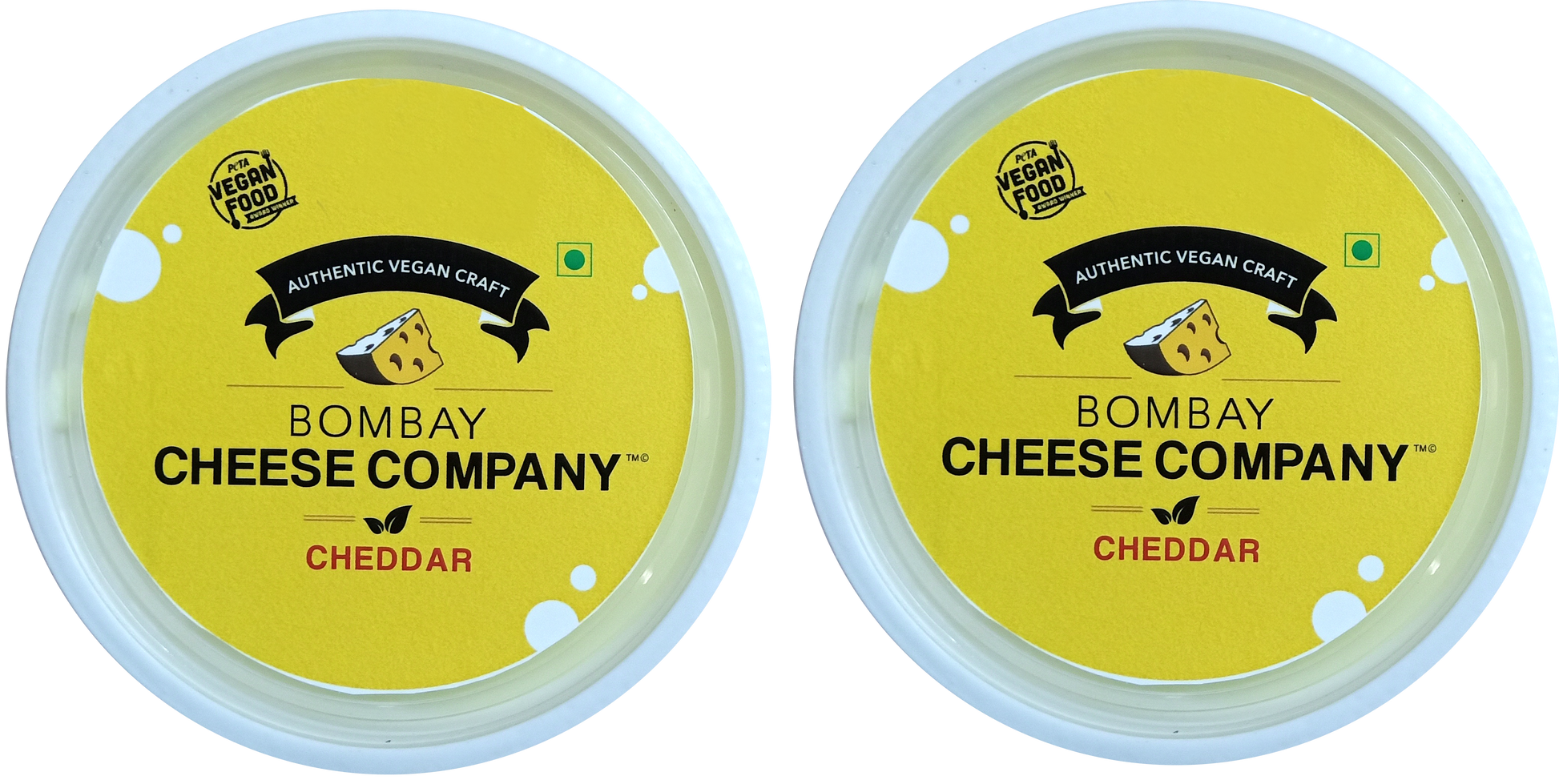 Bombay Cheese Company's Cheddar Cheese, 150 grams - plant based Dukan